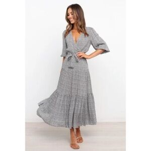 Petal & Pup Charcoal Maxi Dress